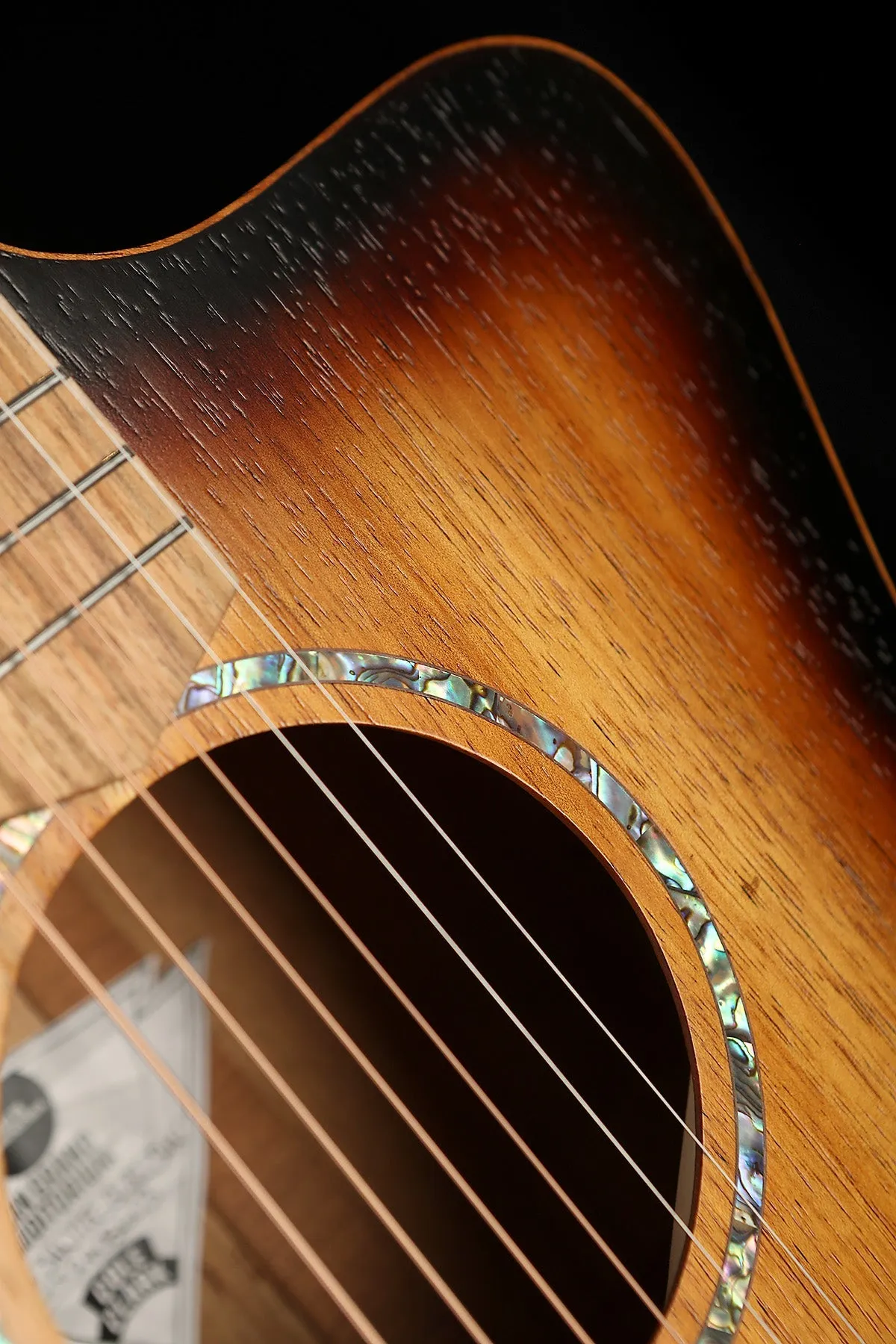 Cole Clark SAN1EC-BLBL-SUN Sunburst 'Blackwood / Blackwood' Acoustic Electric Guitar