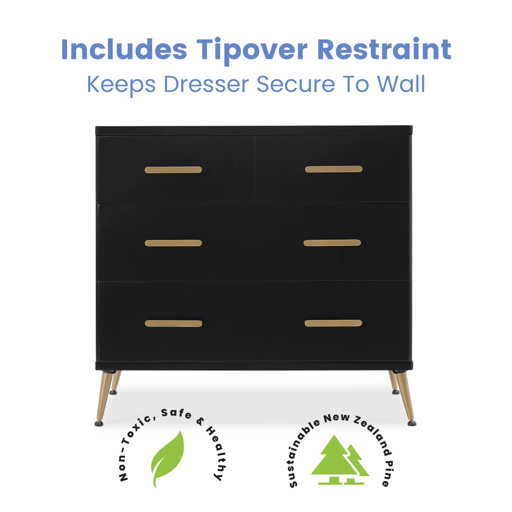 Delta Sloane 4 Drawer Dresser With Changing Top