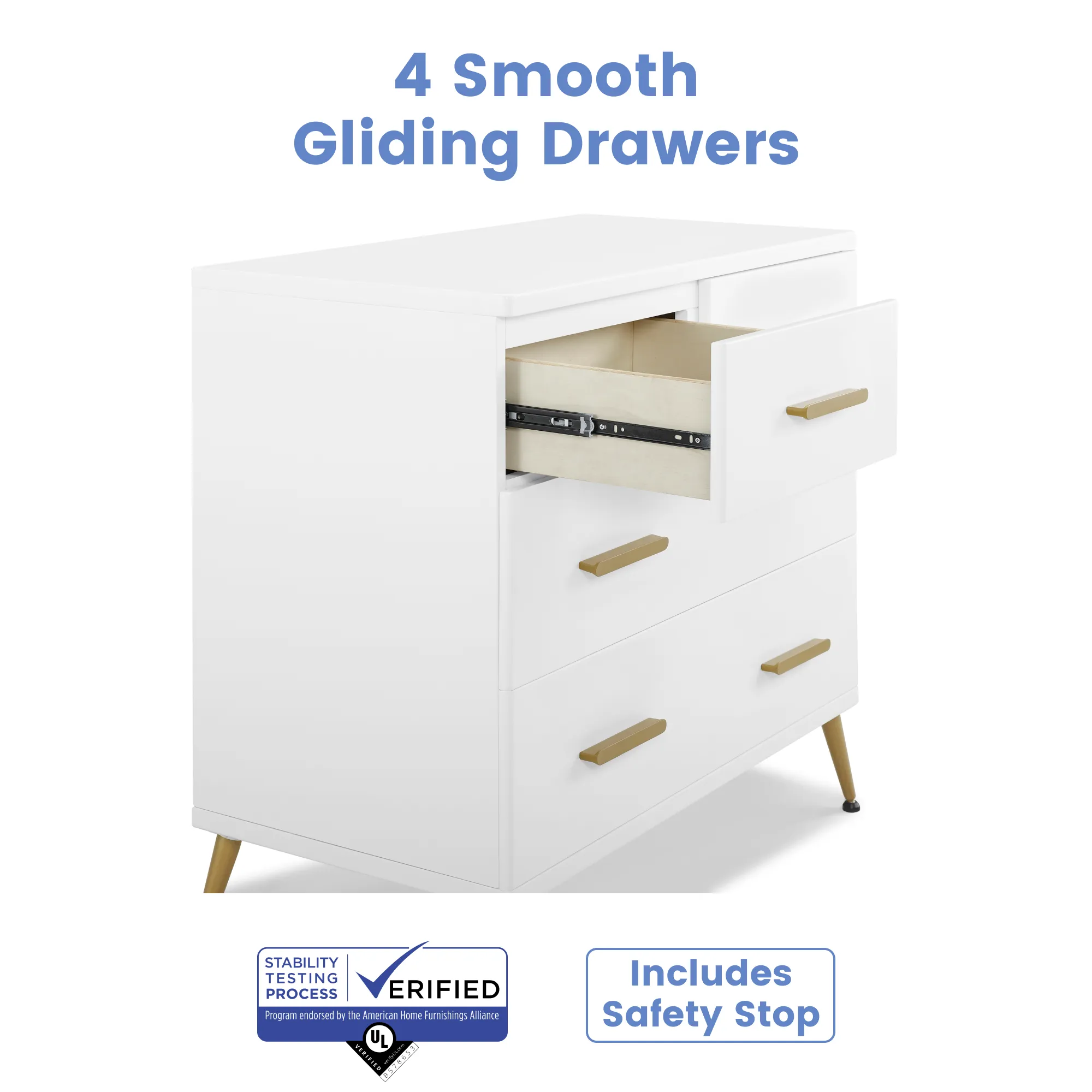 Delta Sloane 4 Drawer Dresser With Changing Top