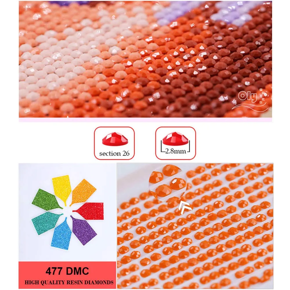 European Town | Scenic Diamond Painting Kit | Full Round Drill 5D Rhinestone Embroidery | Water Reflection