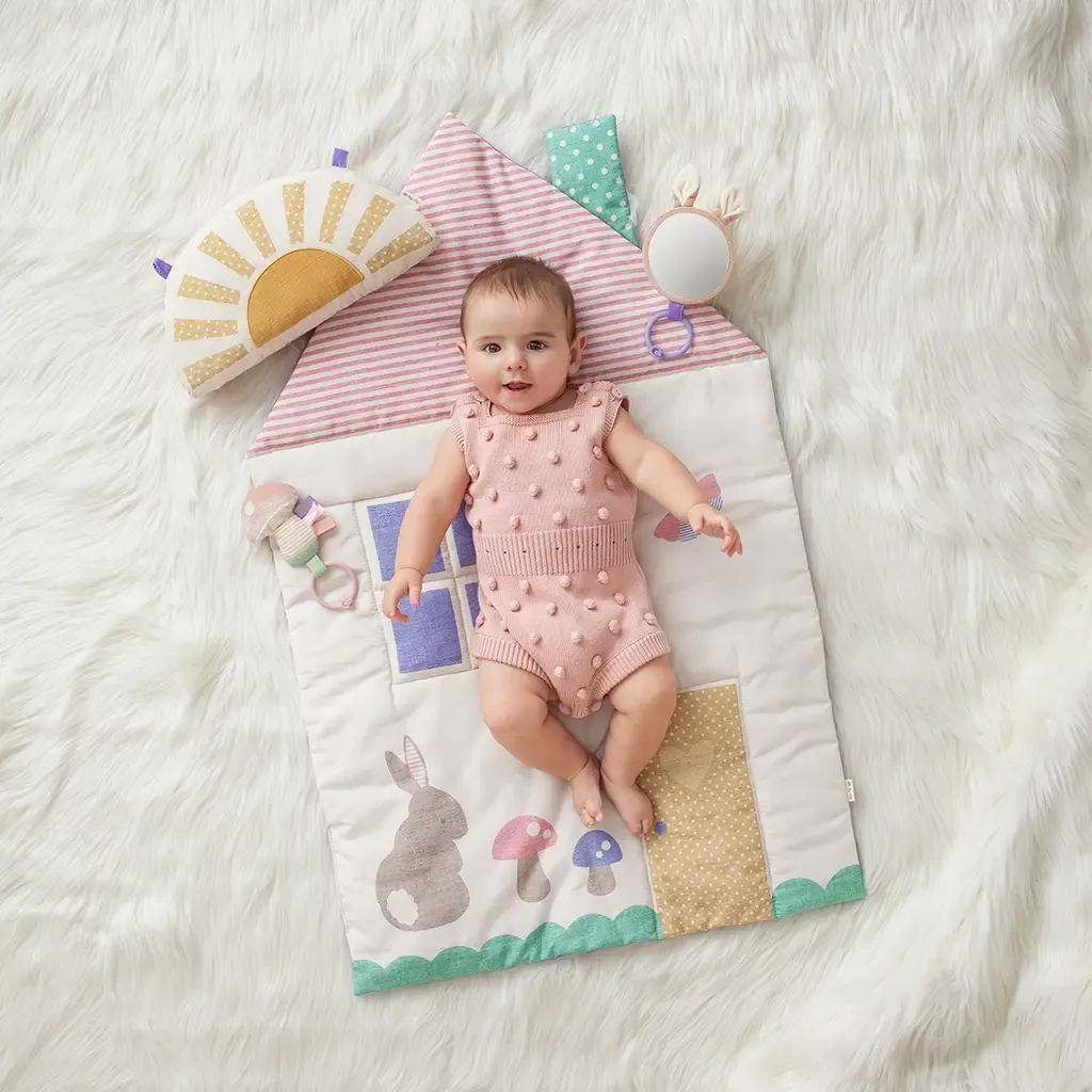 Itzy Ritzy Tummy Time Cottage Play Mat