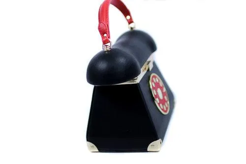 Limited edition designer unique vintage inspired telephone evening clutch purse bag- Graham
